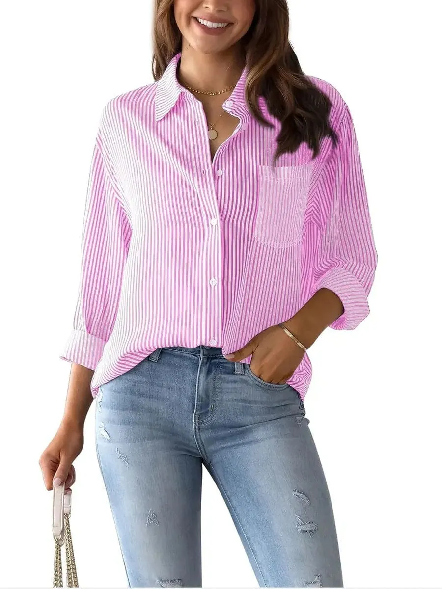 Button Up Striped Shirt