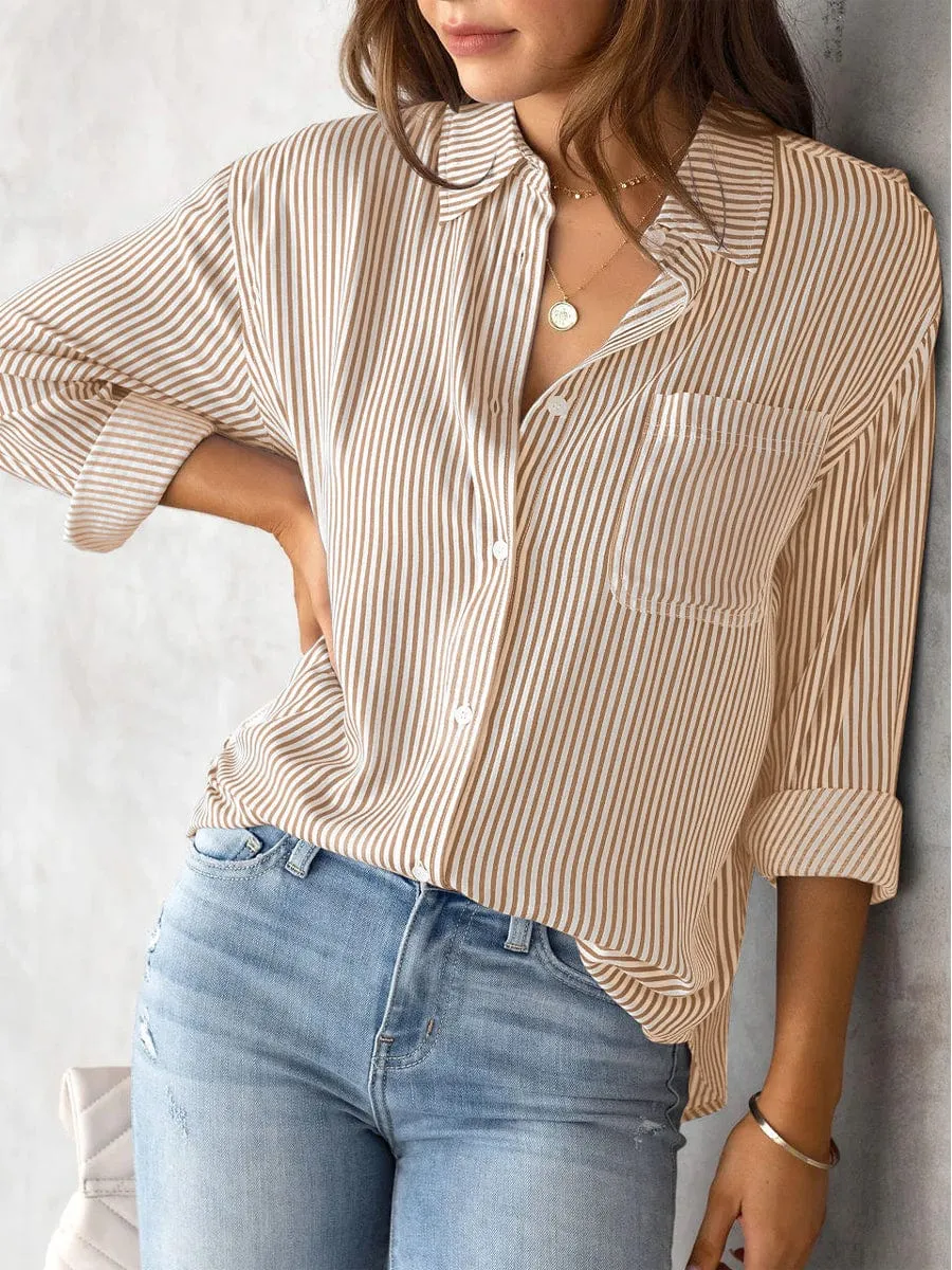 Button Up Striped Shirt
