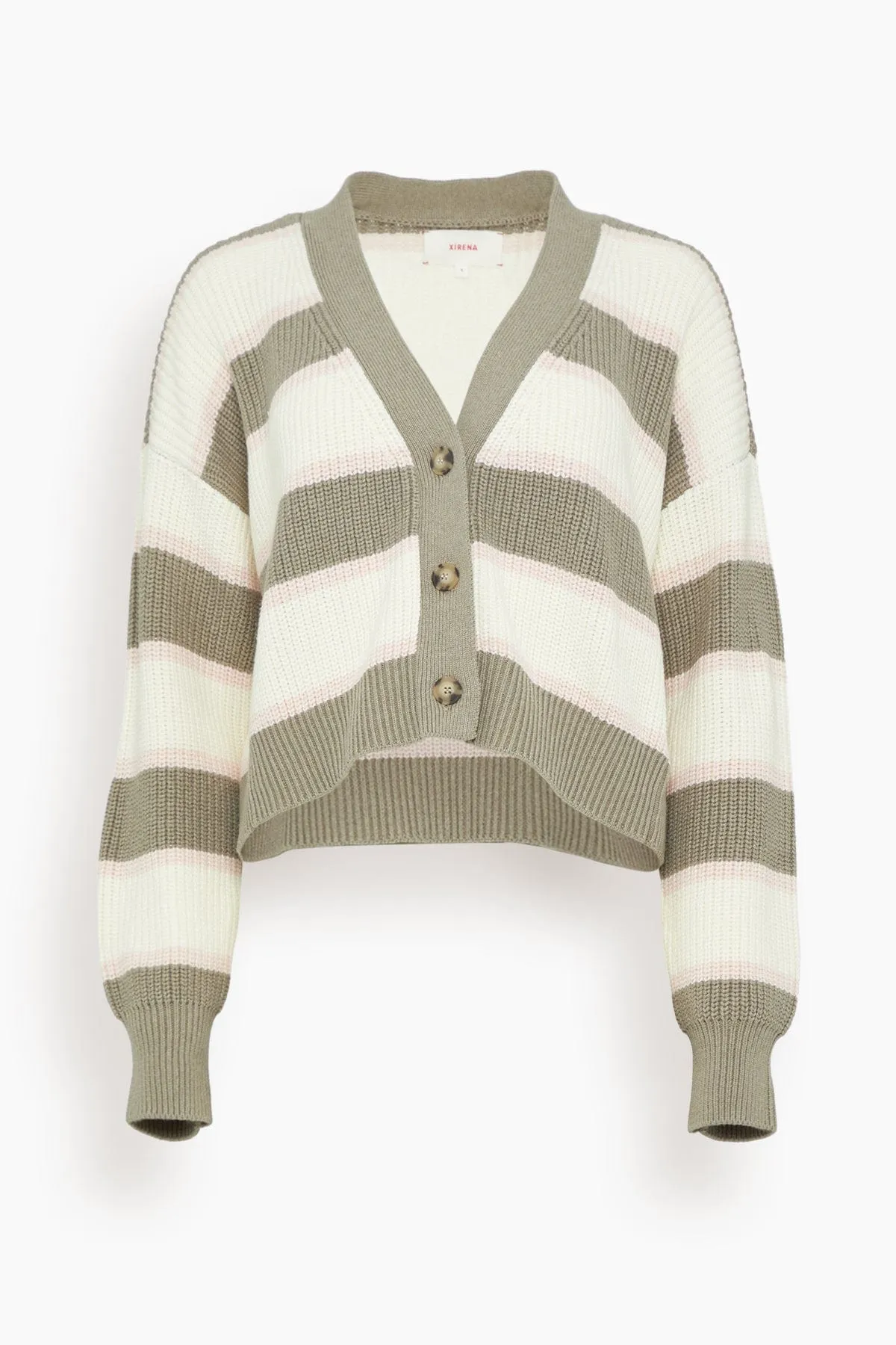 Carey Sweater in White Grey
