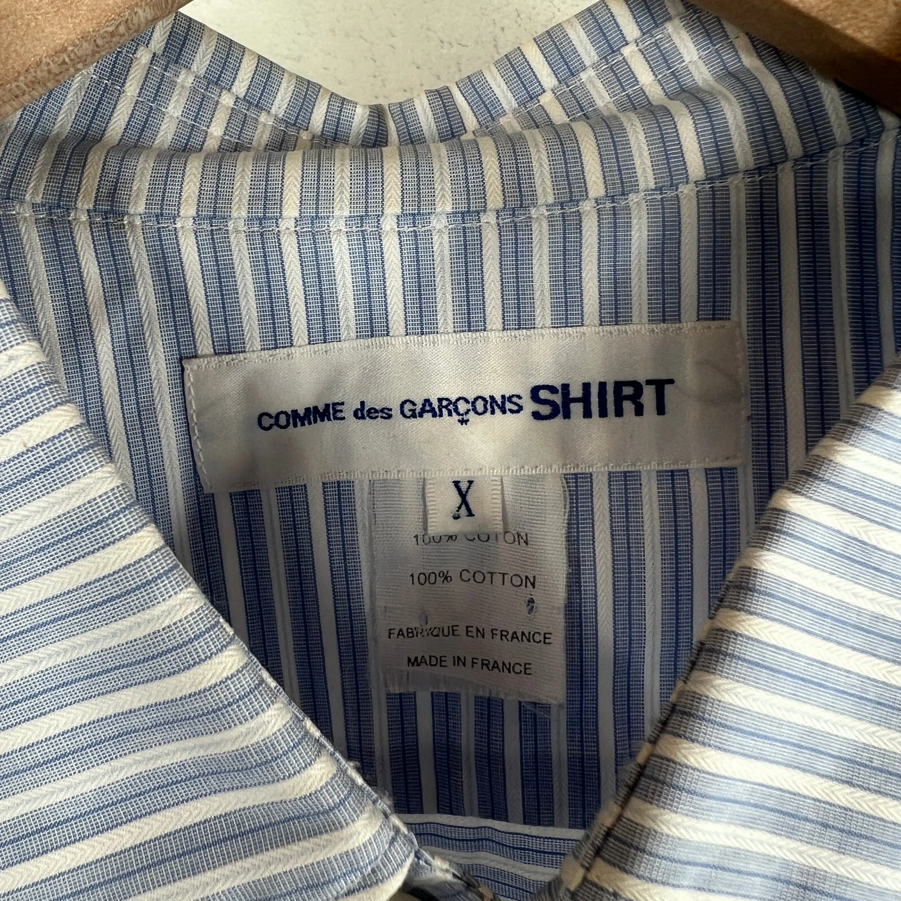 CDG Striped Button Up Shirt