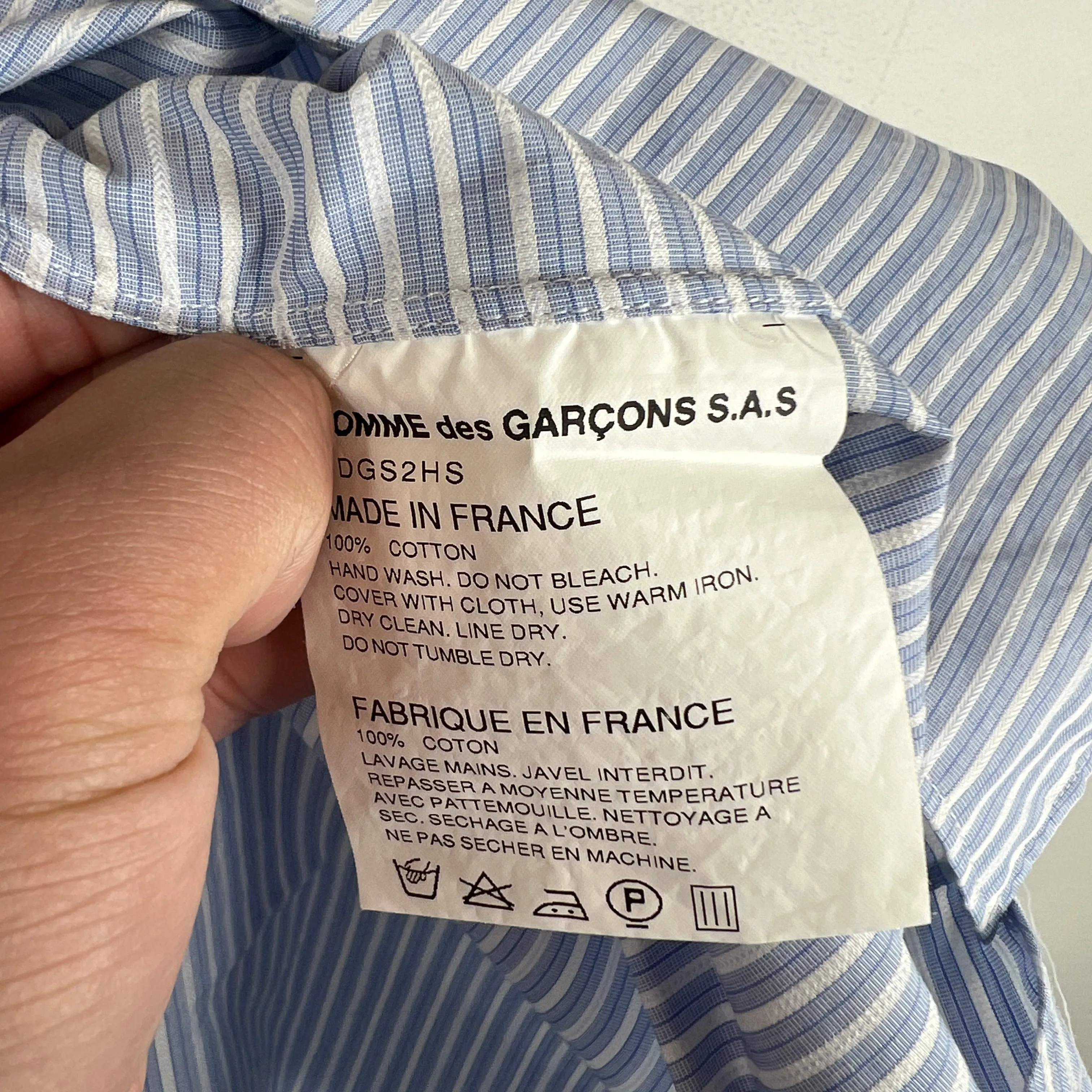 CDG Striped Button Up Shirt
