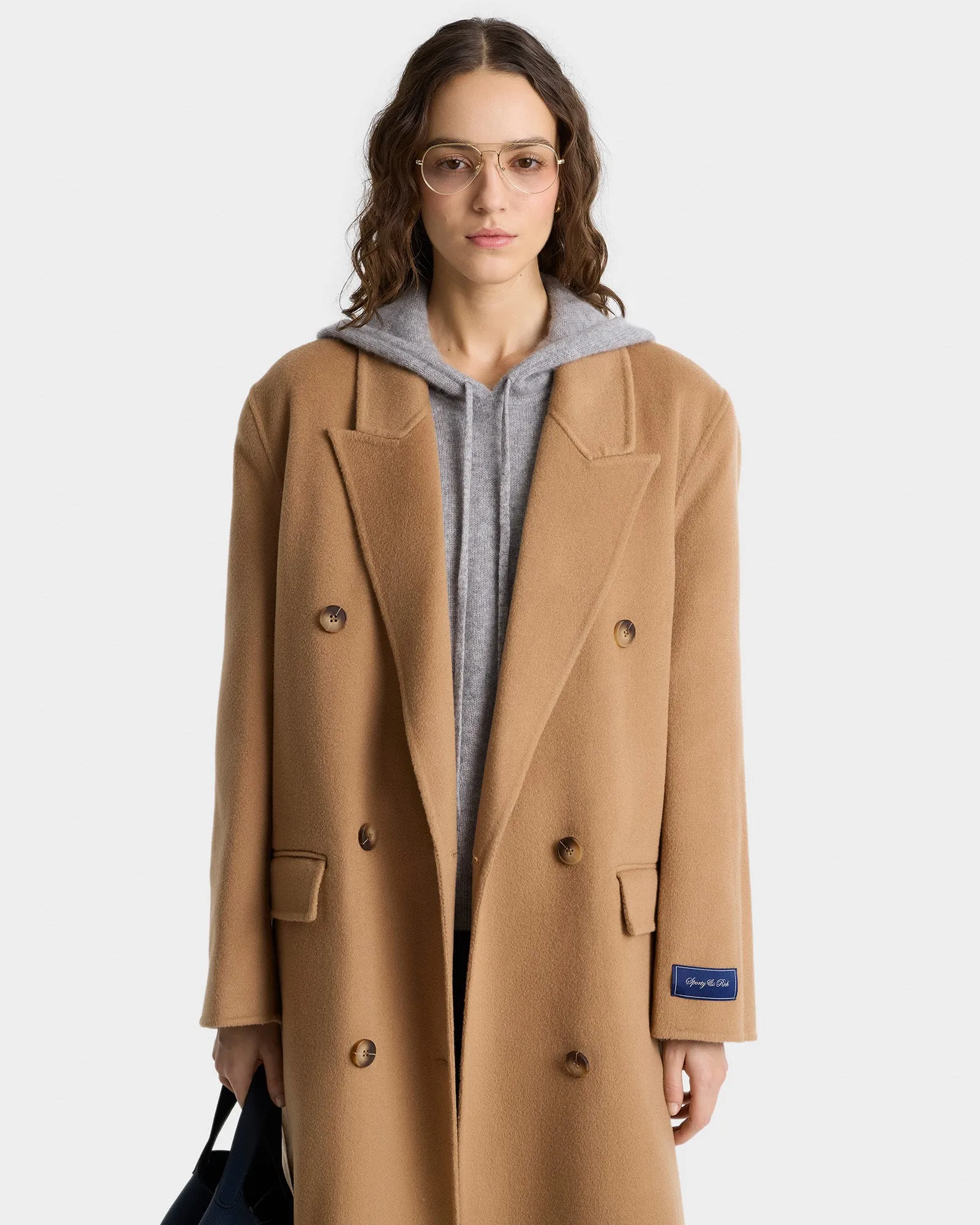 Double Faced DB Cashmere Coat - Camel