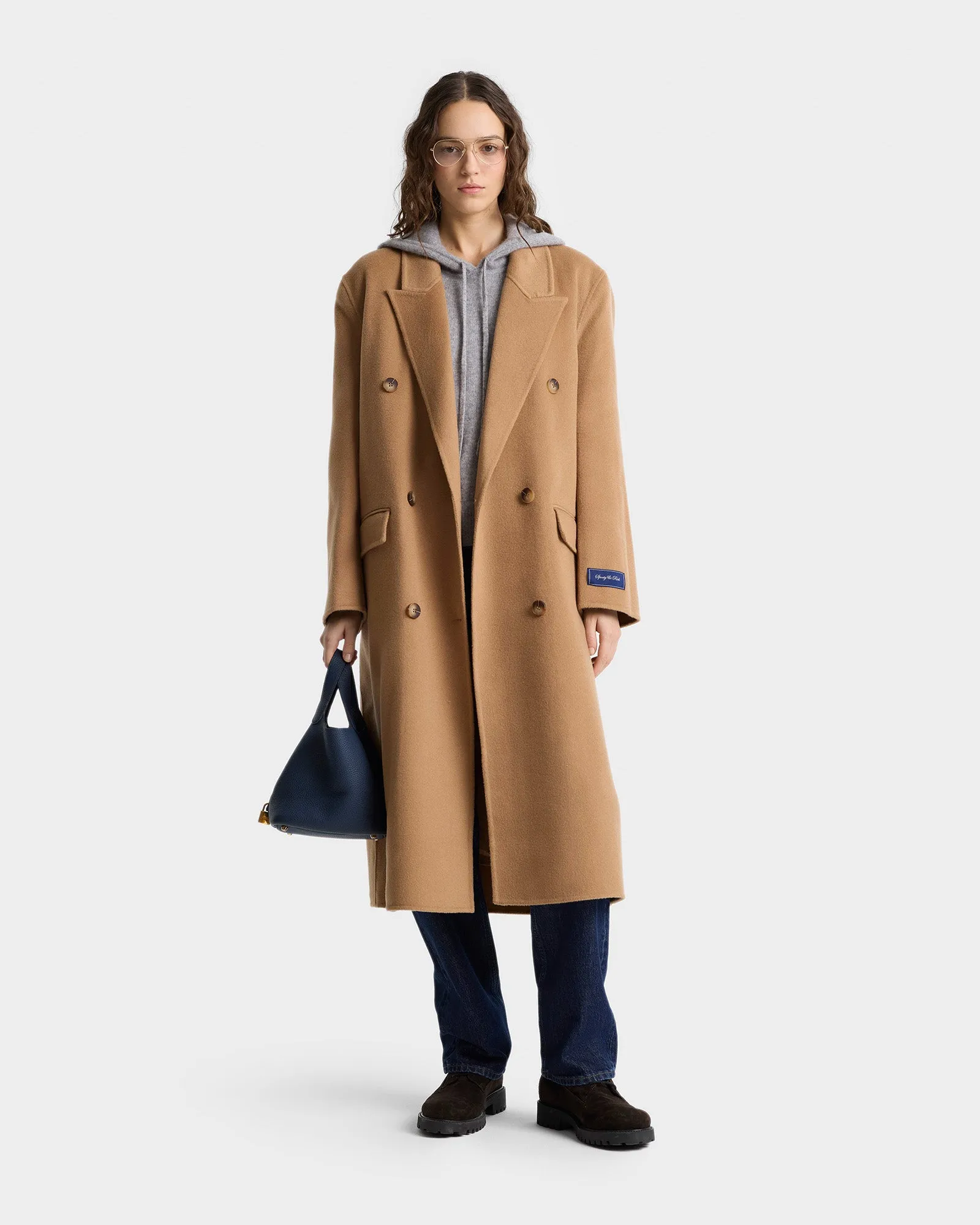 Double Faced DB Cashmere Coat - Camel