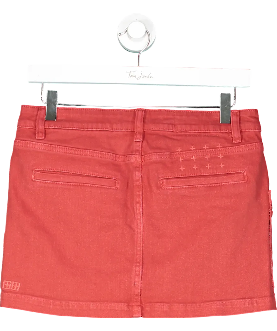 Ksubi Red Low Rider Mini Skirt In Roasted W25