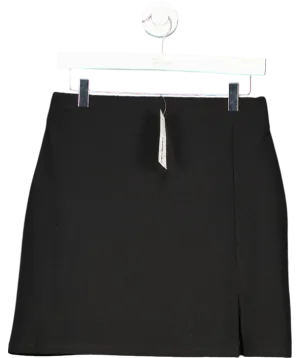 lipsy london Black Split Side Mini Skirt UK 10