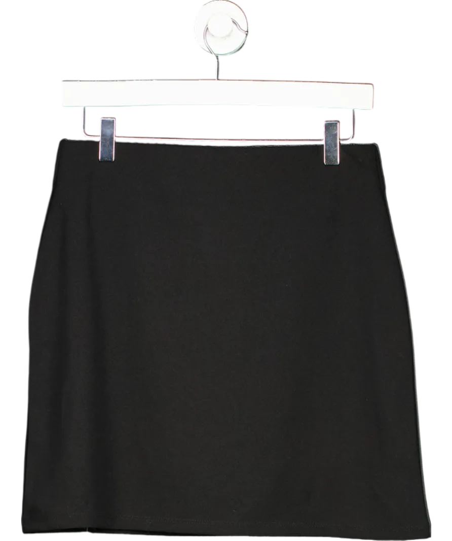 lipsy london Black Split Side Mini Skirt UK 10