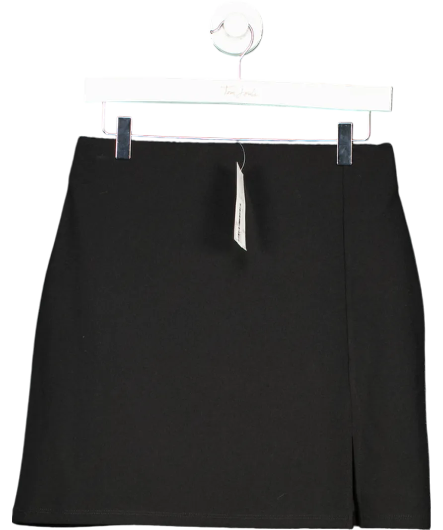 lipsy london Black Split Side Mini Skirt UK 10