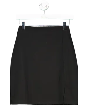 lipsy london Black Split Side Mini Skirt UK 6