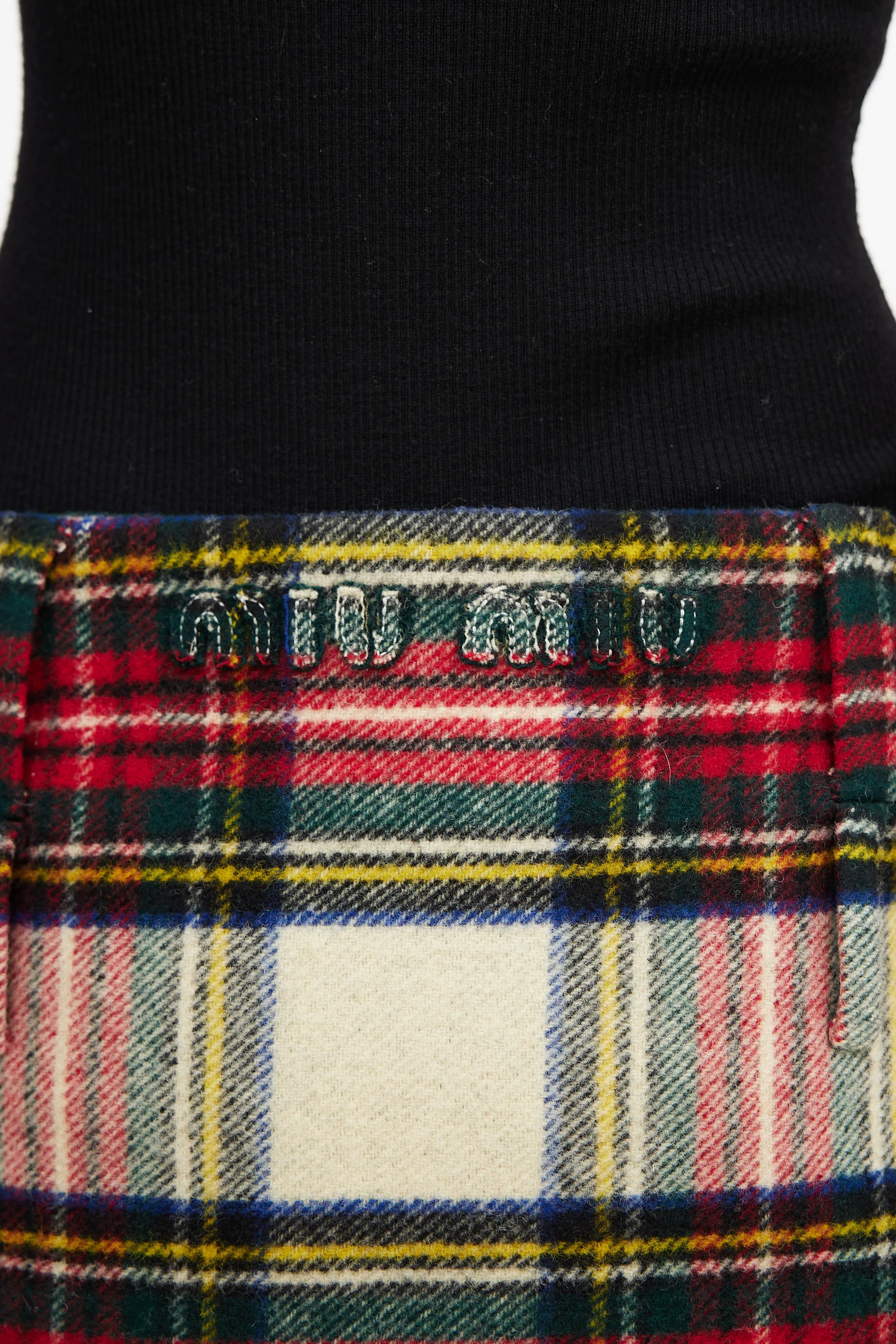 Multicolour Plaid Mini Skirt