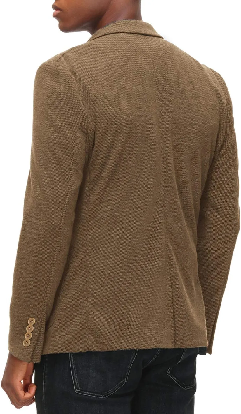 PJ PAUL JONES Men's Casual Knit Blazer Suit Jackets Two Button Lightweight Unlined Sport Coat