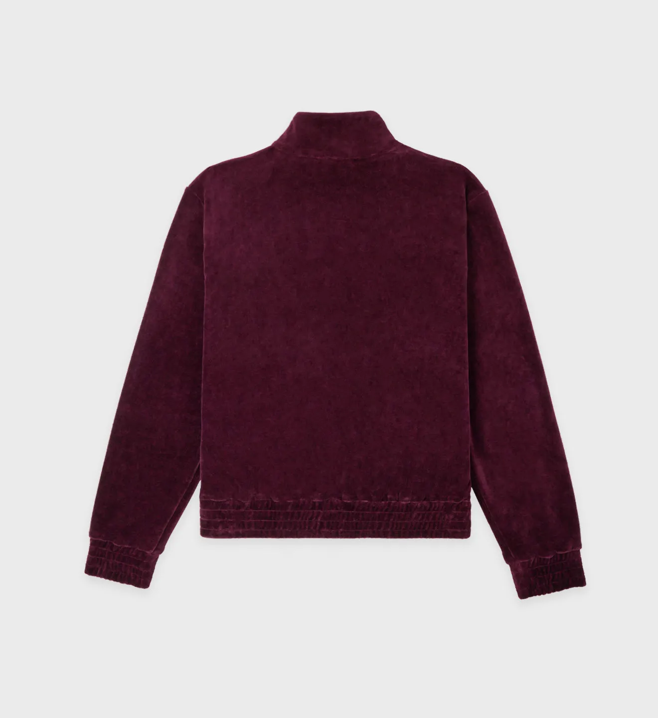 SR Sport Velour Track Jacket - Merlot
