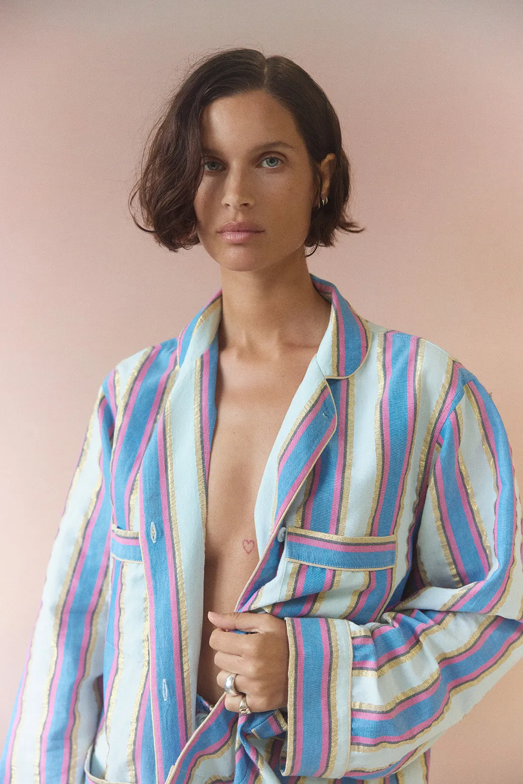 Thalia Mykonos Stripe Shirt