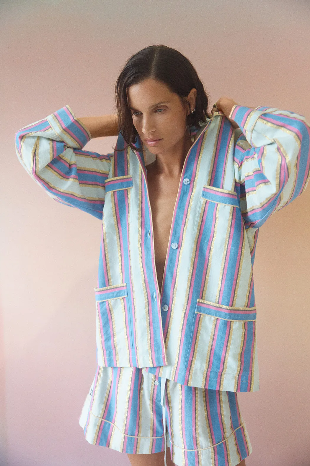 Thalia Mykonos Stripe Shirt