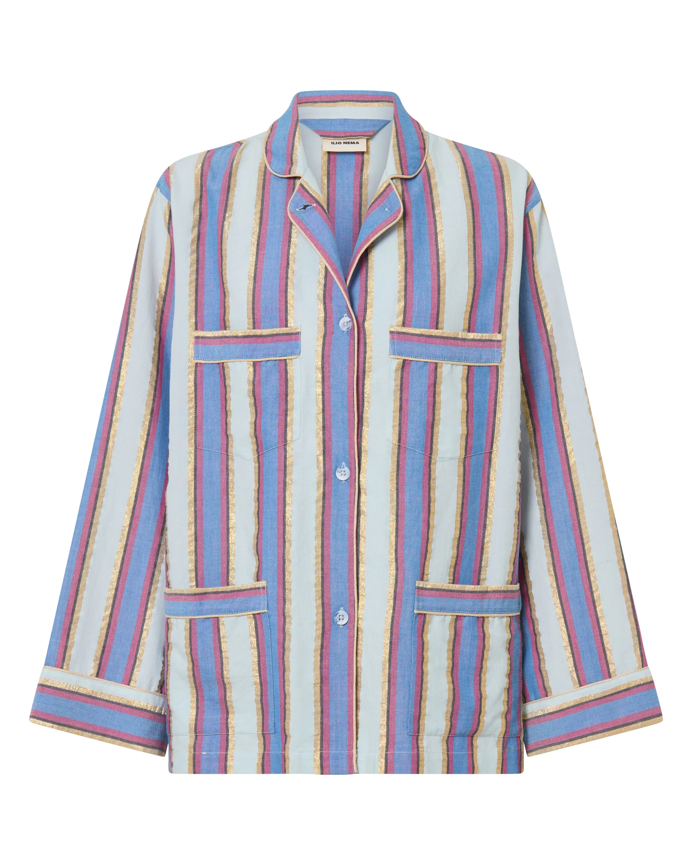 Thalia Mykonos Stripe Shirt