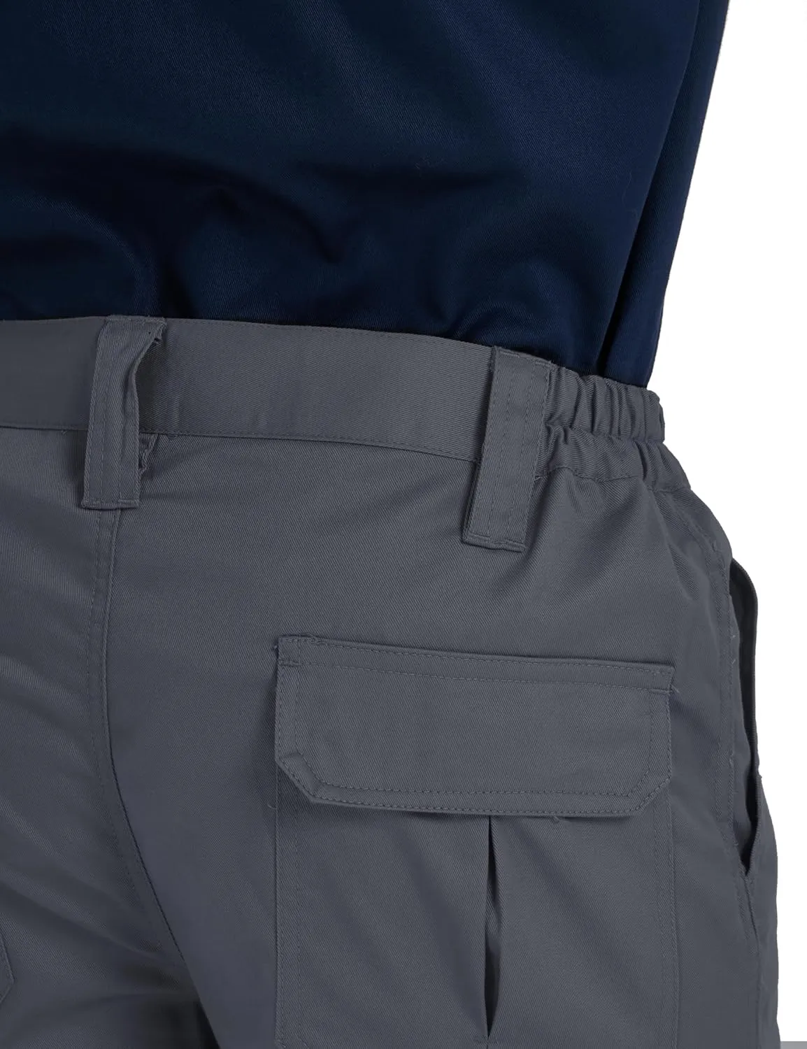 Ubon FR Pants for Men Flame Resistant Cargo Pants 9 oz FRC Pants Elastic Waist Fire Retardant Work Pants with 7 Pockets