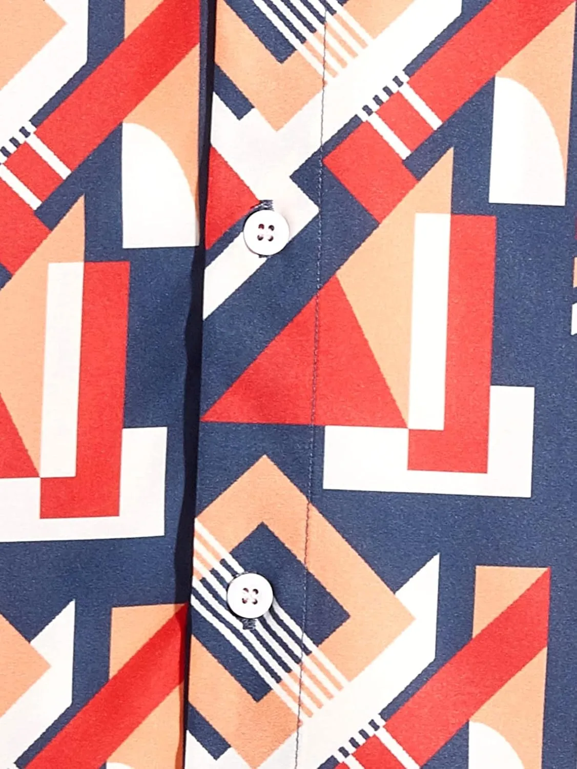 WDIRARA Men's Button Up Short Sleeve Cat Print Beachwear Striped Pocket Hawaiian Shirt Casual Collar Top