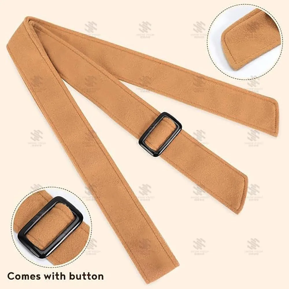 Wide Waist Belt Woolen Women Wrap Corset Belts for Overcoat Replacement Belt