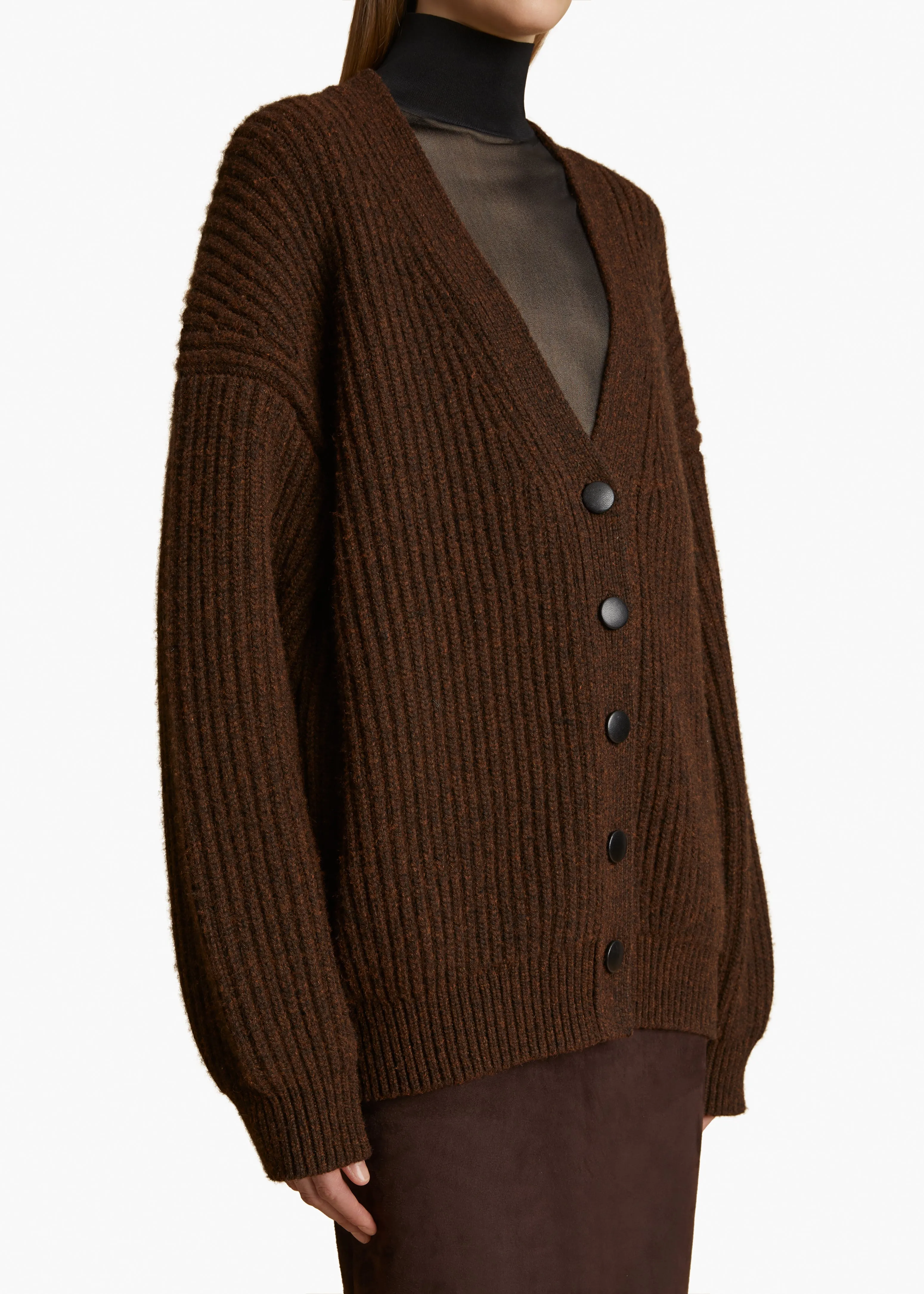 Wren Cardigan in Chestnut