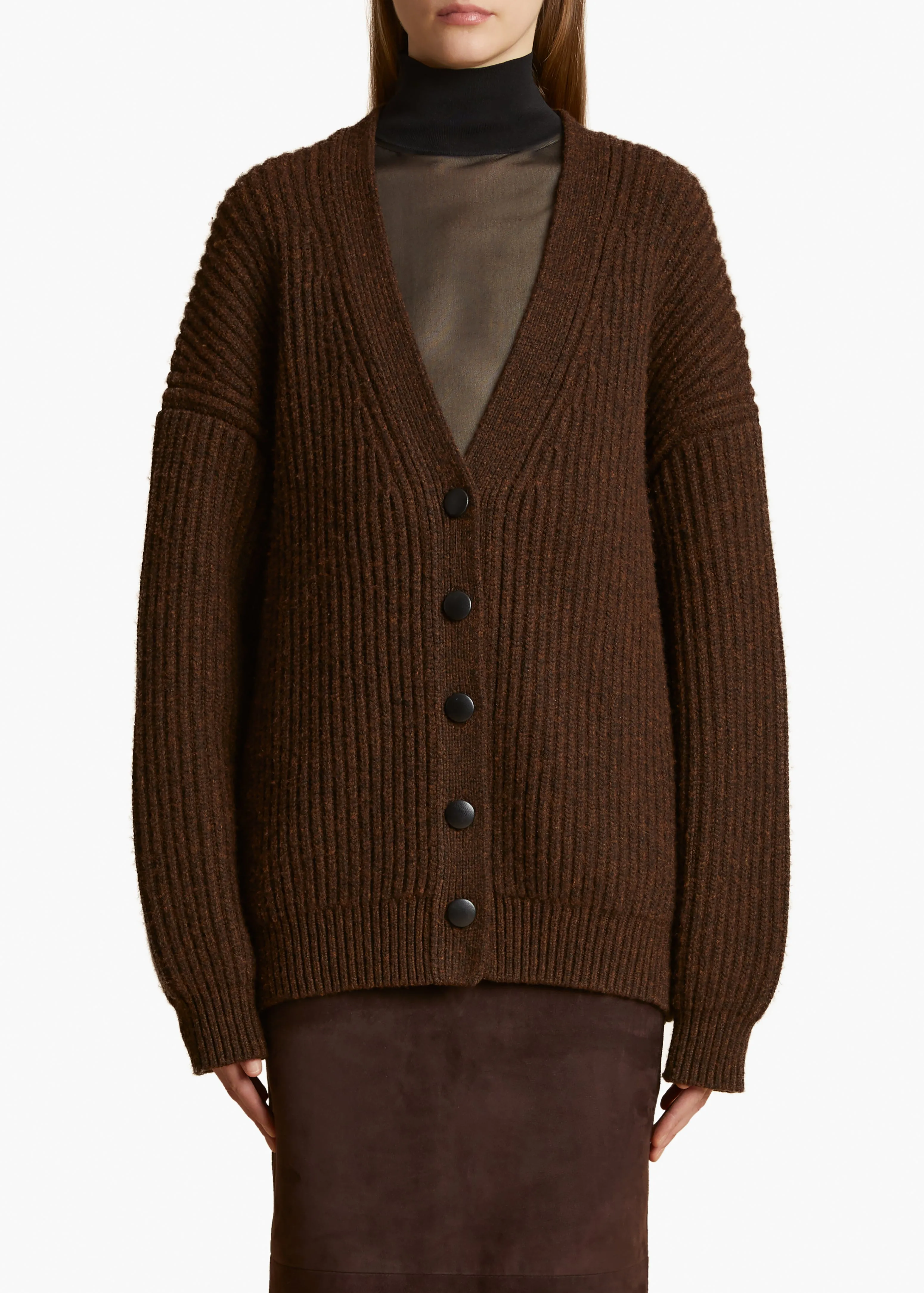 Wren Cardigan in Chestnut